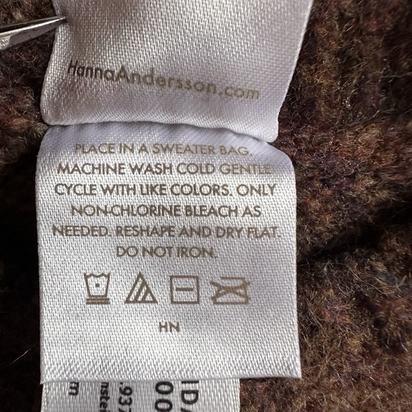 Hanna Andersson Baby Holiday Sweater 0–3 Months Home Sweet Home Brown House $75 - Picture 10 of 13